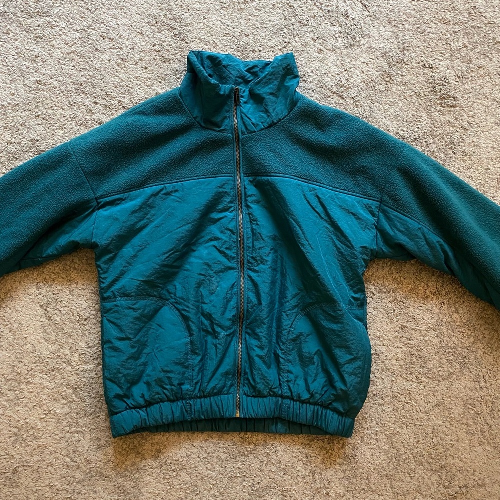 Wild Fable Teal Zip Up Jacket Size M